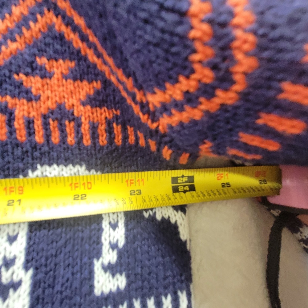 Lucky Brand NWT $149 Open Draped Long Cardigan XL Aztec Western Rodeo Horseshoe - Picture 10 of 14